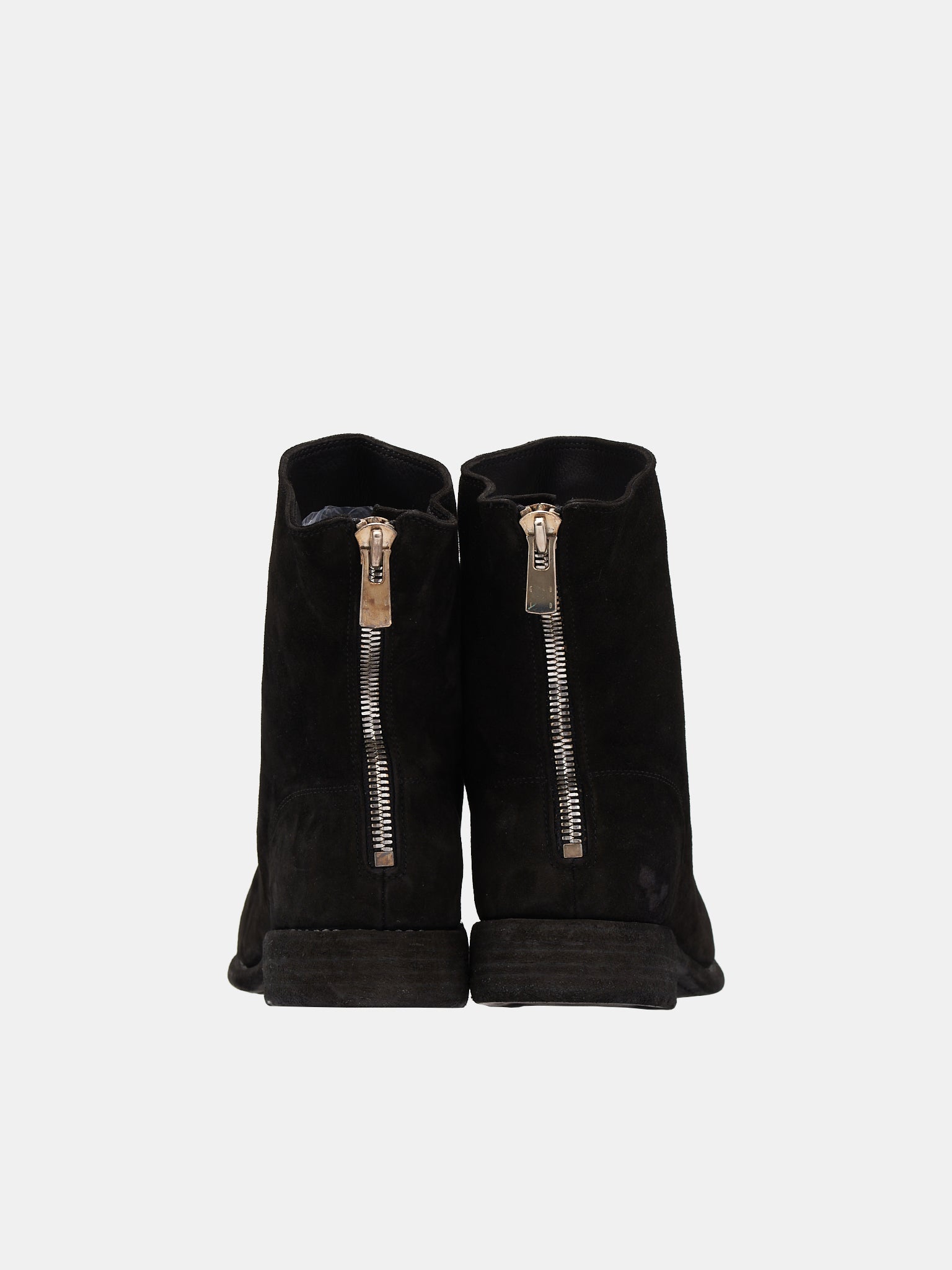 986 Reverse Buffalo Zip Boots (986-M-BLKT-BLACK)