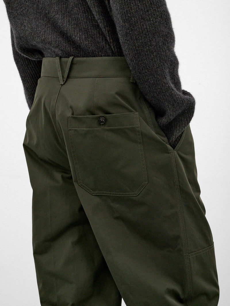 Navy Wide Leg Trousers (A003Y2V7BG0-3321-DARK-JUNIPER)