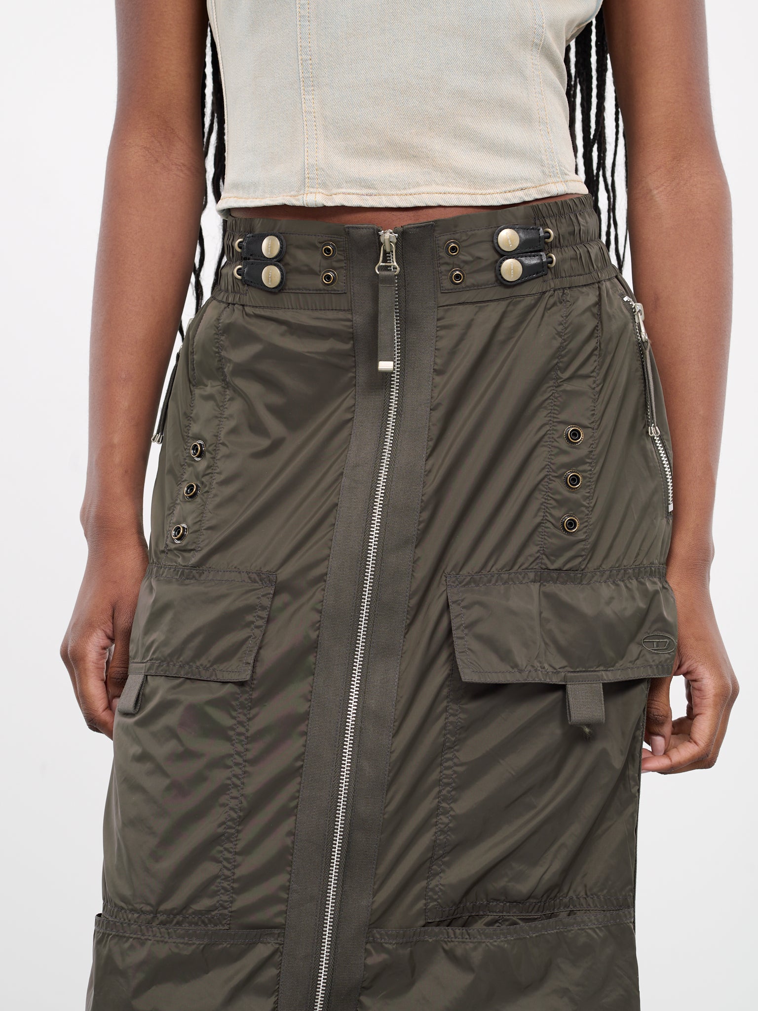 O-Crep Maxi Skirt (A08792-O-CREP-SOFT-BLACK)