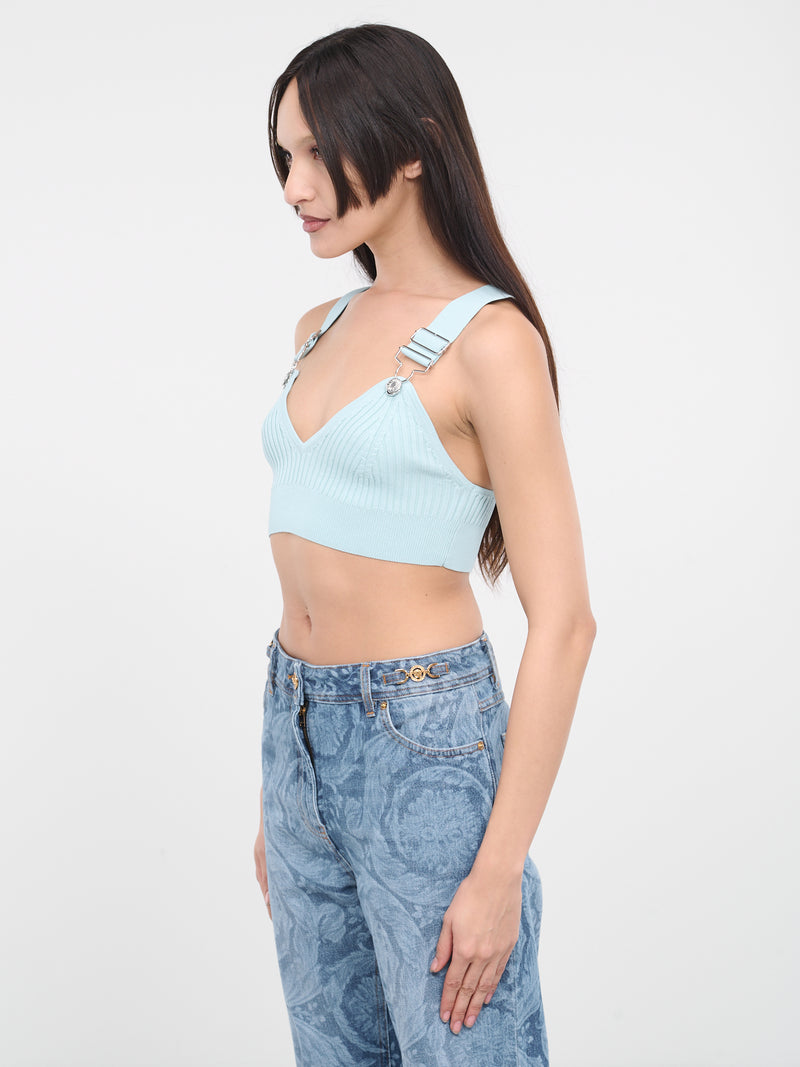 Suspender Crop Top (A0880-3703-0332-AQUA-BLUE)