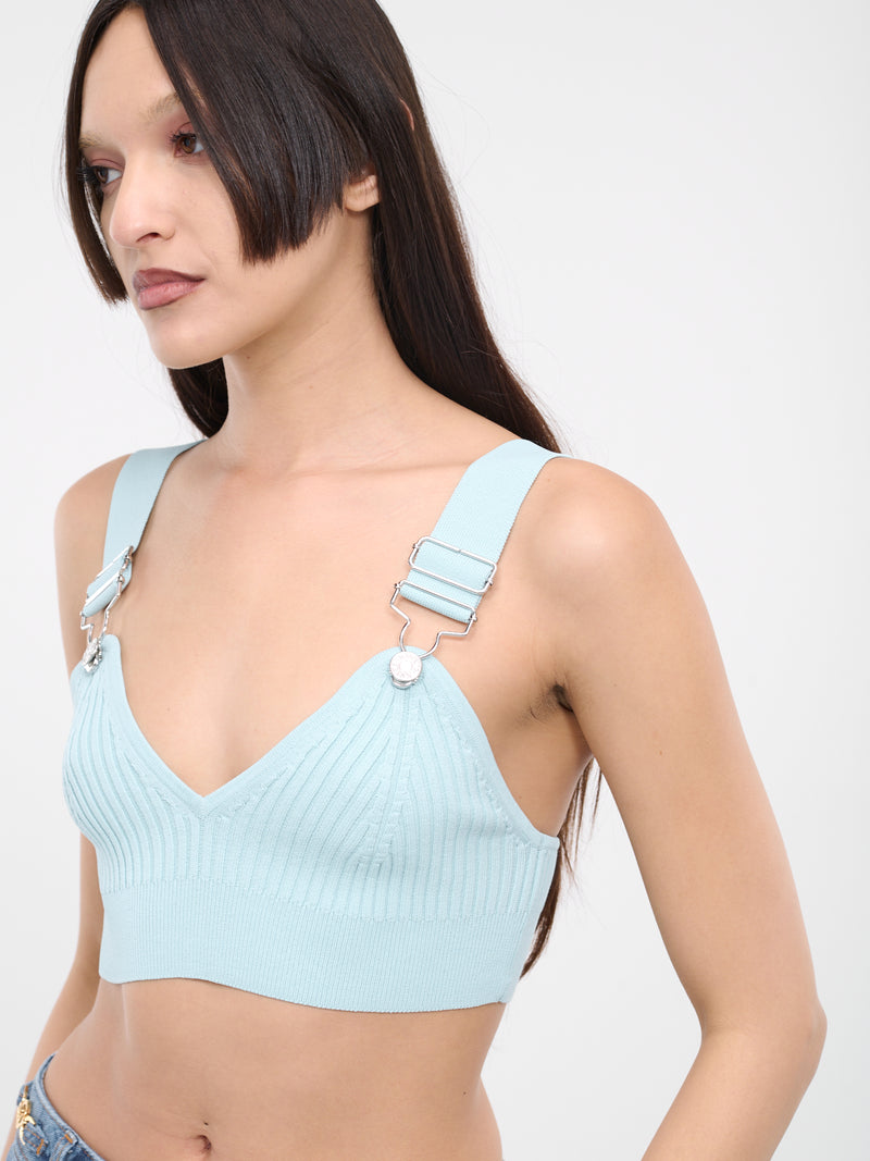 Suspender Crop Top (A0880-3703-0332-AQUA-BLUE)