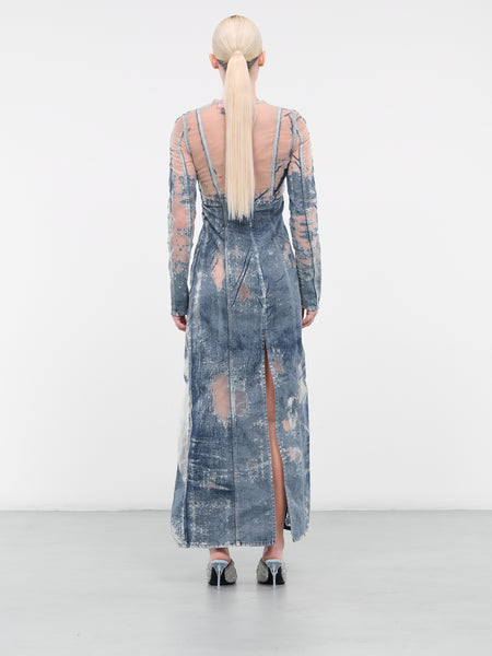 Diesel Blue De-Nicolo-Fsd Maxi Dress Diesel Blue De-Nicolo-Fsd Maxi Dress