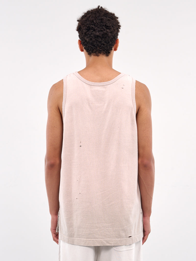 Distressed Tank Top (A14TS612-BEIGE)