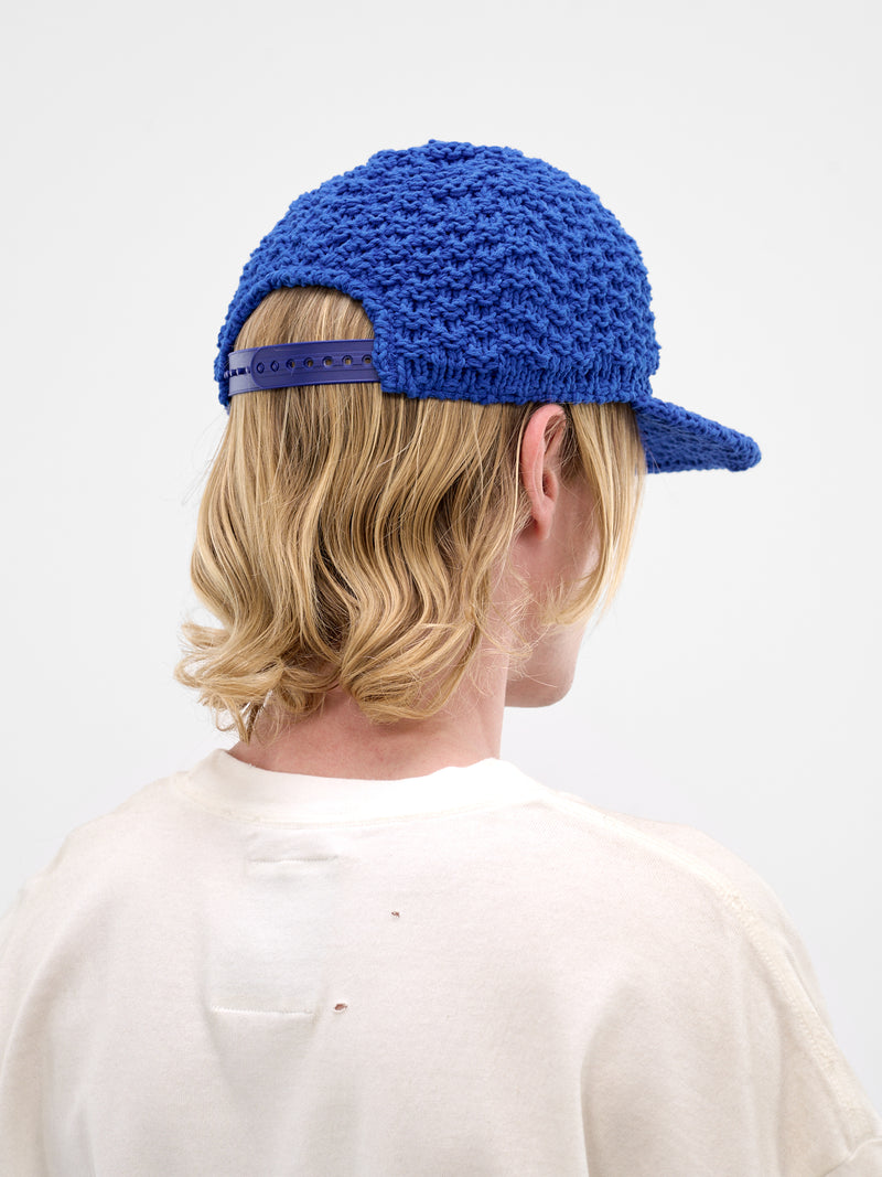 Blue LA Crochet Knit Hat (A16AC402-BLUE)