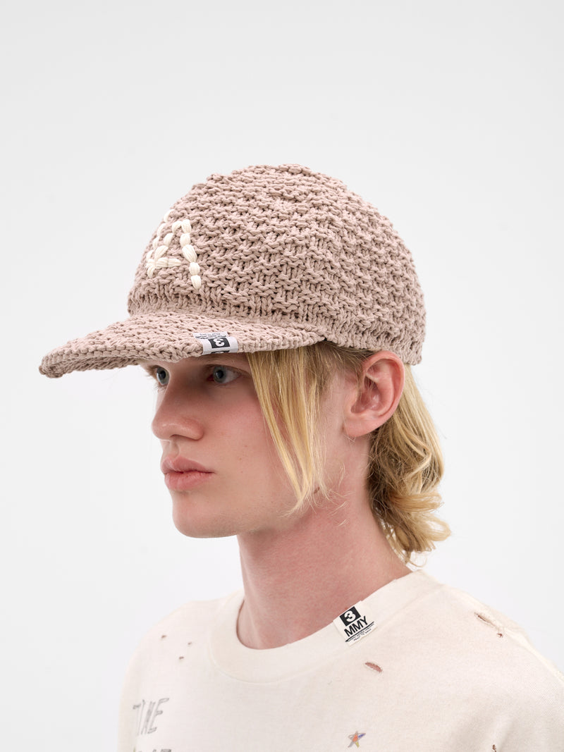 Brown LA Crochet Knit Hat (A16AC402-BROWN)