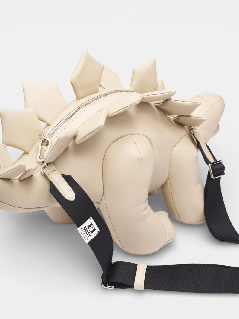 Beige Lamb Leather Stegosaurus Bag (A16BG715-BEIGE)