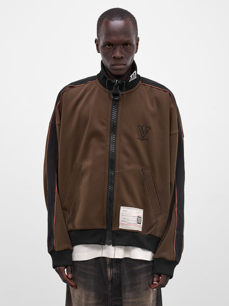 Brown Amateur Sewing Track Jacket (A16JK581-BROWN)