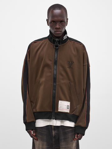 Brown Amateur Sewing Track Jacket (A16JK581-BROWN)