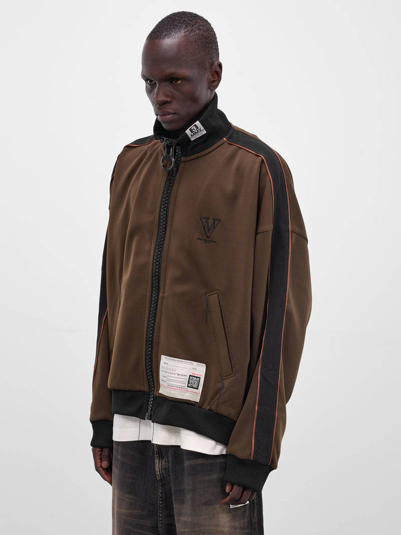 Brown Amateur Sewing Track Jacket (A16JK581-BROWN)