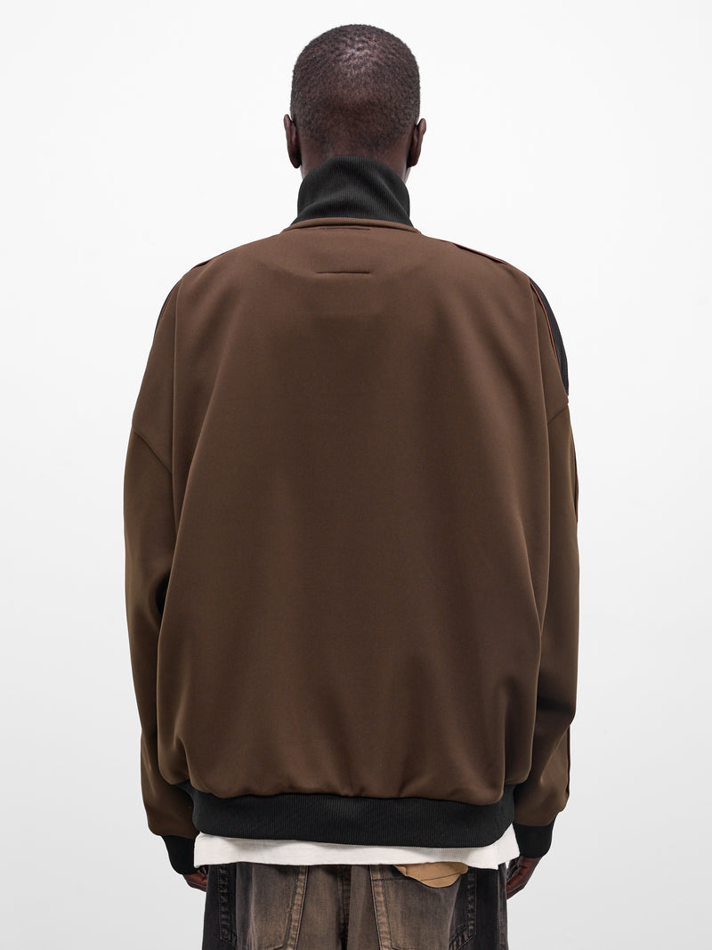 Brown Amateur Sewing Track Jacket (A16JK581-BROWN)