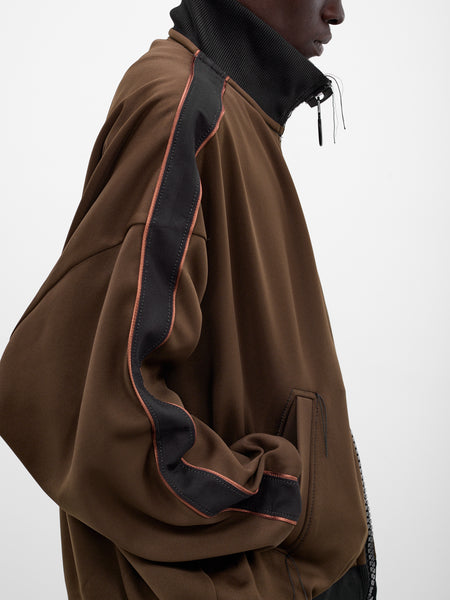 Brown Amateur Sewing Track Jacket (A16JK581-BROWN)