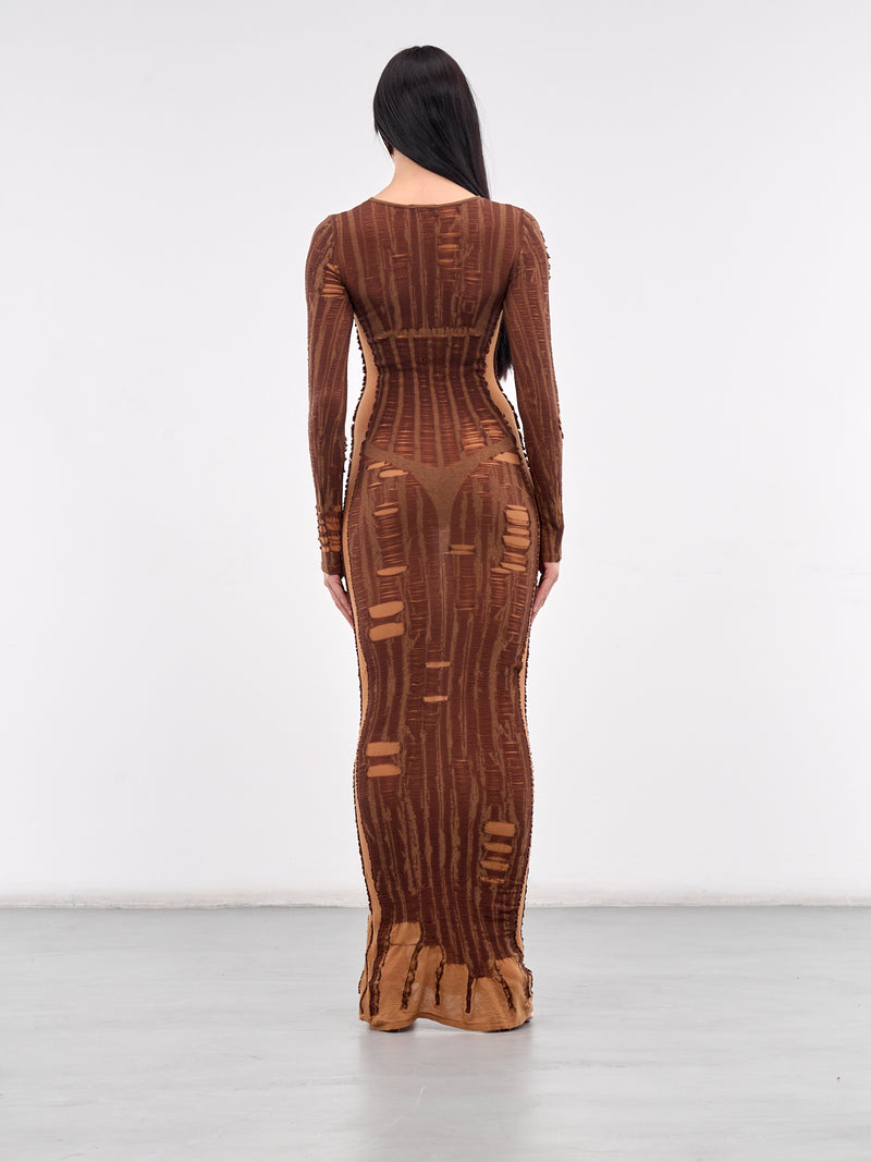 M-Calimera Tromp L'oeil Dress (A18125-0BJBI-WOOD)