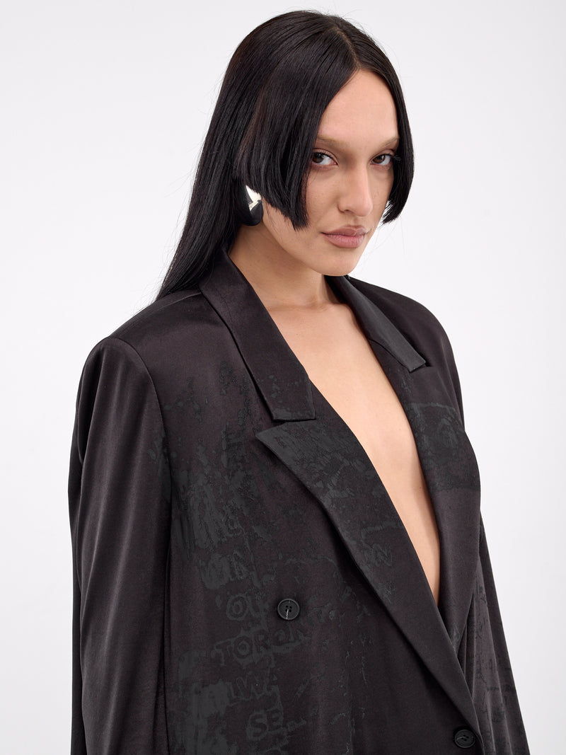 G-Ardenia Double-Breasted Blazer (A19109-0HJBF-DEEP-BLACK)