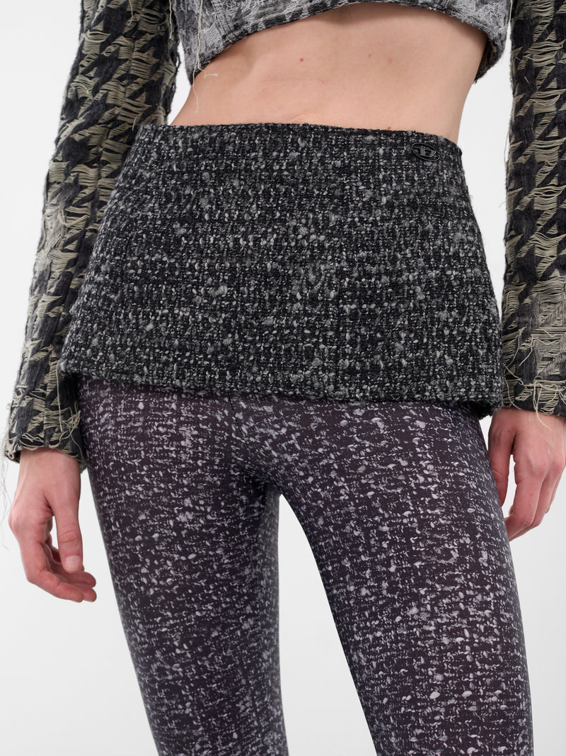 Black P-Hour Bouclé Tweed Leggings (A20618-0EPCS-9XXA-DEEP-BLACK)