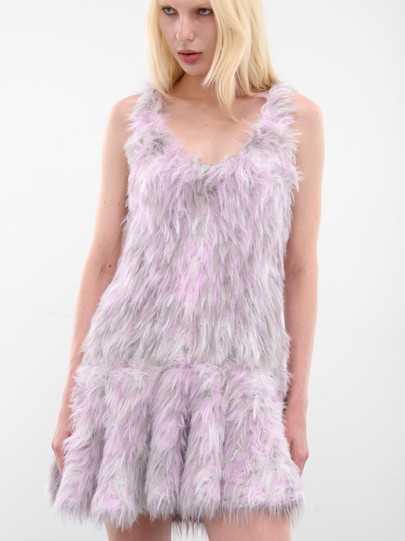 Lavender M-Astrid Fuzzy Knit Dress (A21450-0EGCD-129A-LAVENDER)