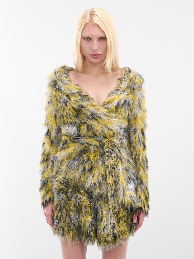 Yellow M-Annaine Fuzzy Knit Cardigan (A21468-0EGCD-900A-YELLOW)