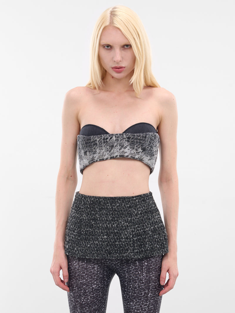 Black De-Toppys Denim Bustier (A21512-0CEBN-02-BLACK-DENIM)