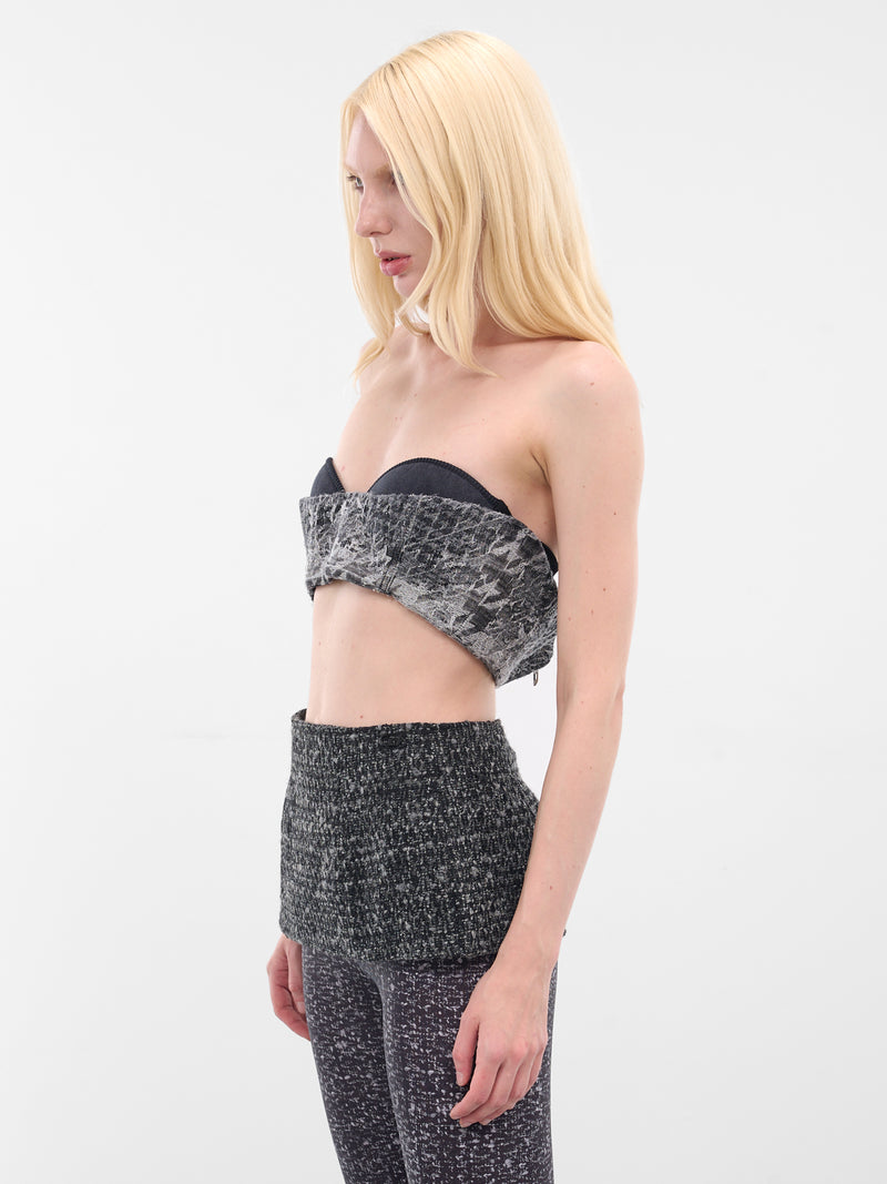 Black De-Toppys Denim Bustier (A21512-0CEBN-02-BLACK-DENIM)