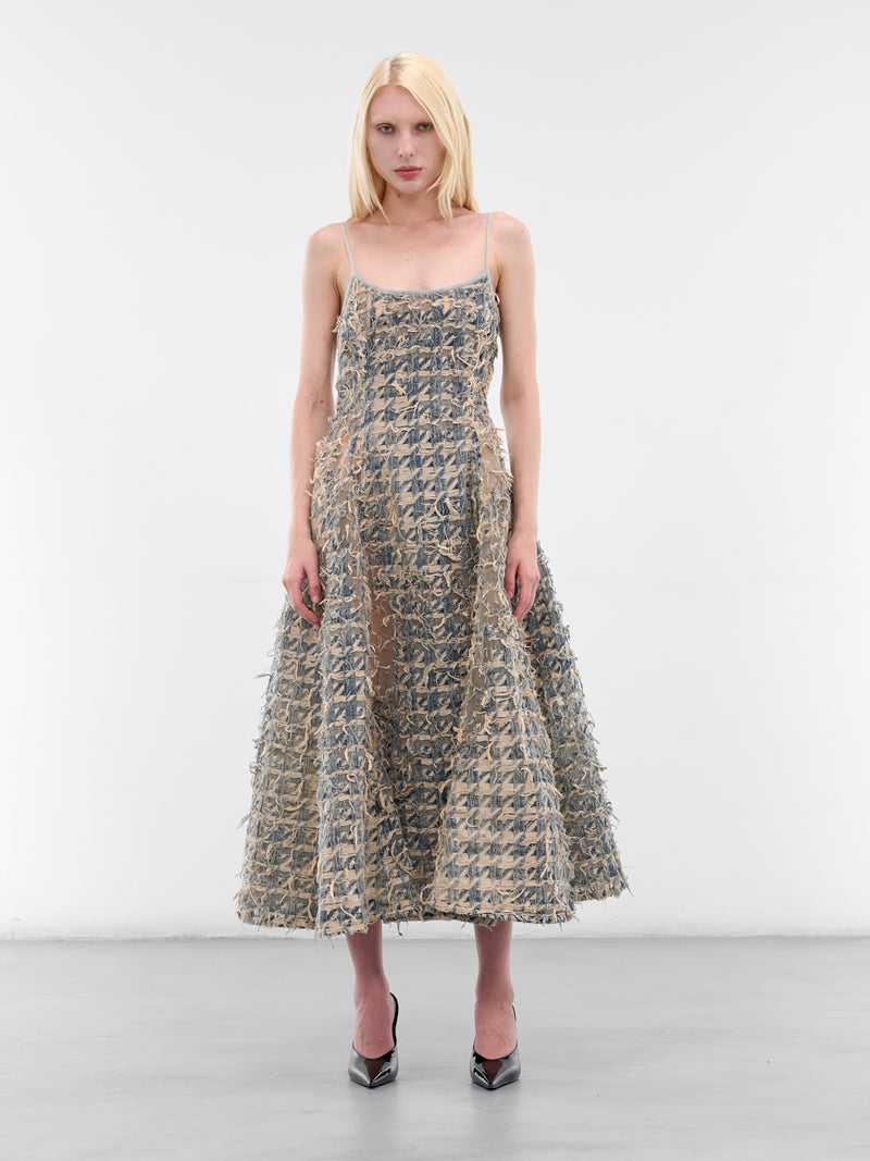 De-Sweeney-Long-Fsh Midi Dress (A21622-007CC-01-DENIM)