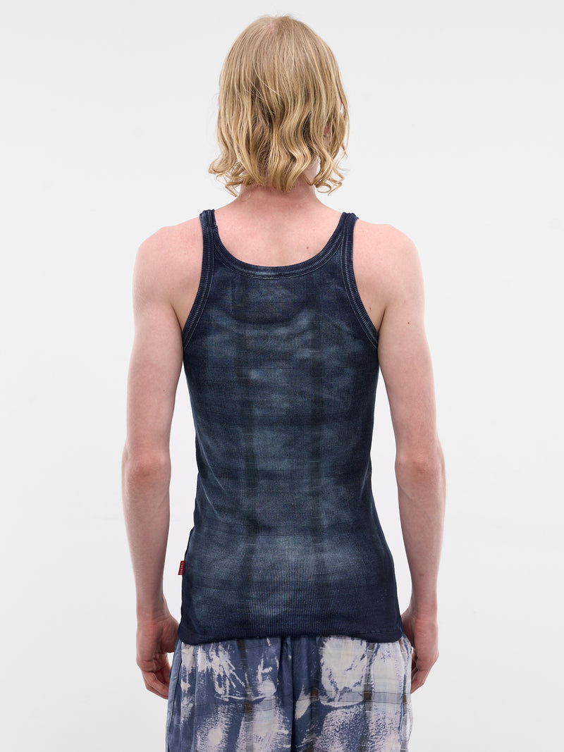 X-Ray Denim Check Tank Top (A22927-0DECR-01-DENIM)