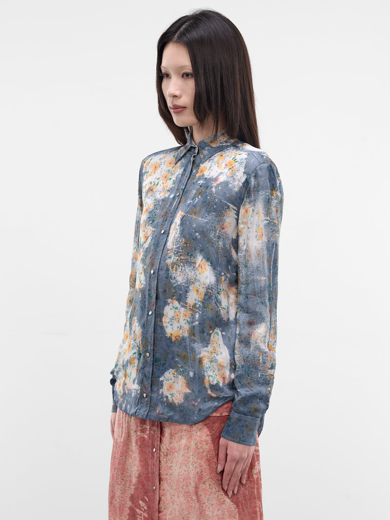 C-Assy X-Ray Floral Print Shirt (A23501-0JMCC-8GJA-BLUE)