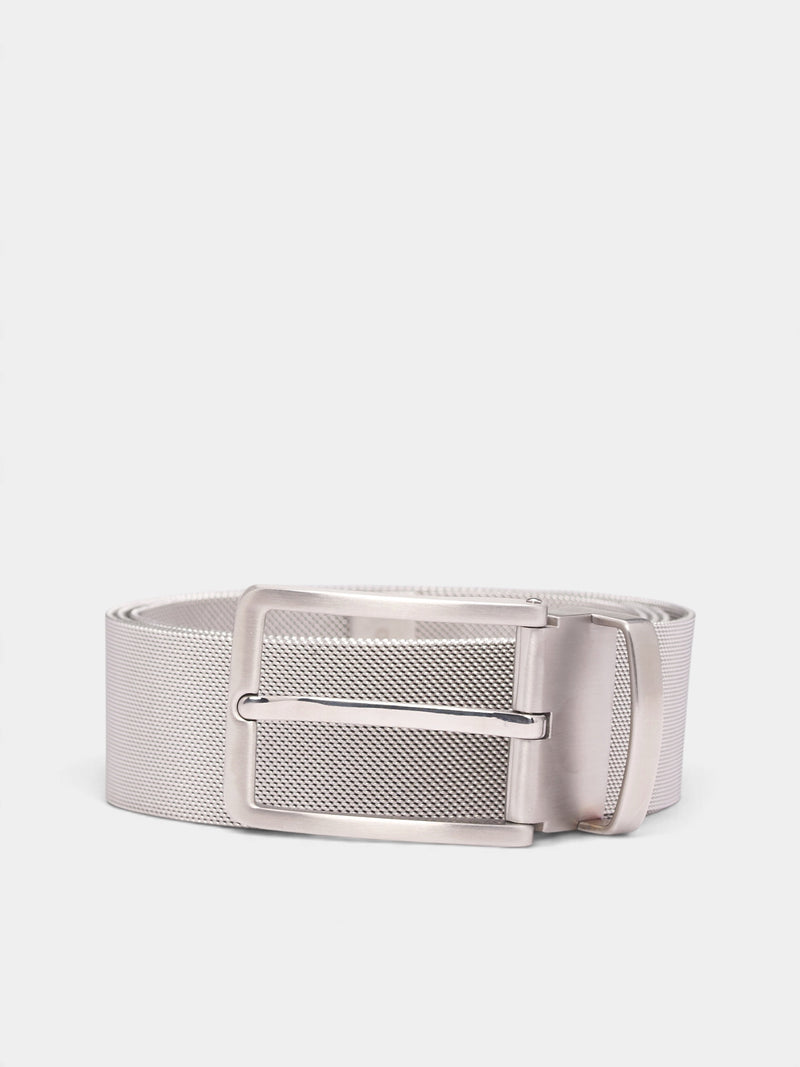 Silver Stainless Steel Sharkmesh Belt (A4268SSS-STAINLESS-STEEL)