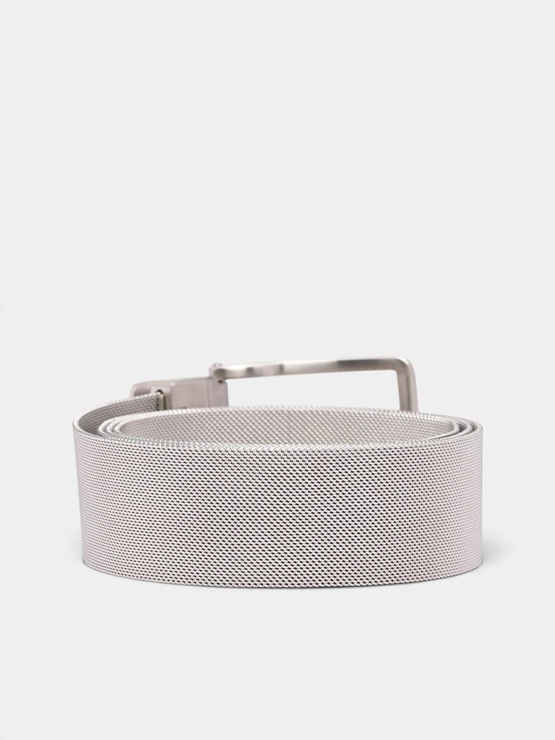 Silver Stainless Steel Sharkmesh Belt (A4268SSS-STAINLESS-STEEL)