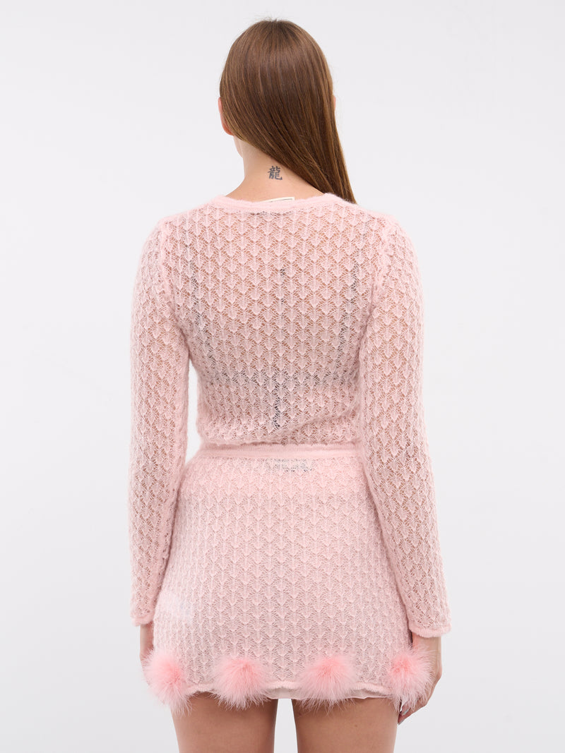 BLUMARINE Feather Knit Sweater | H.Lorenzo - back