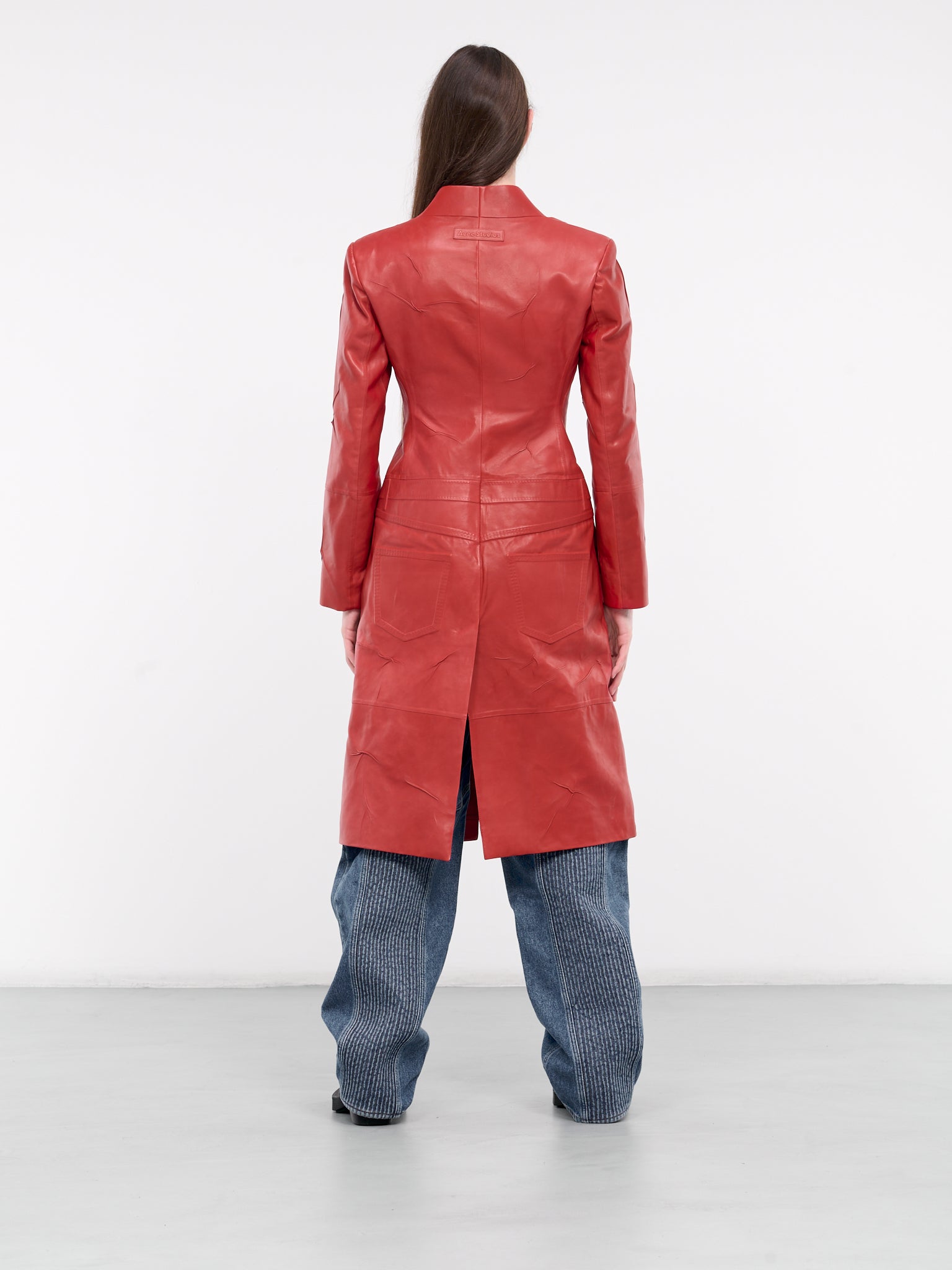 Leather Coat (A70173-RED)