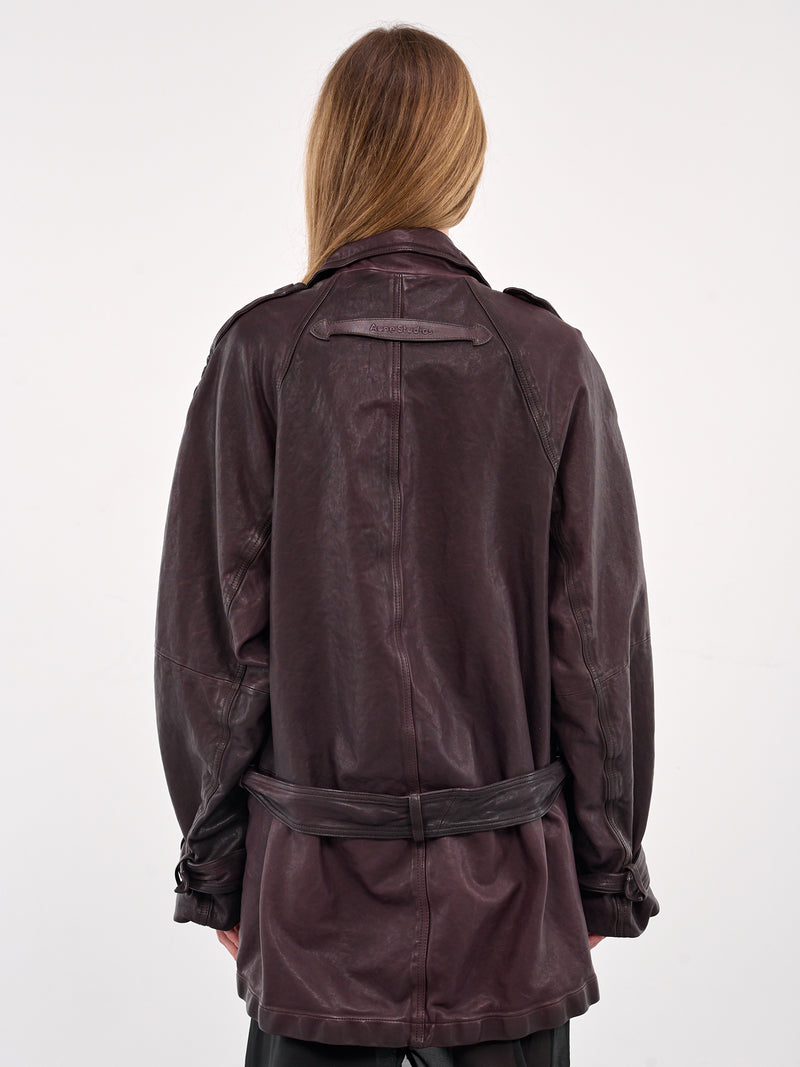 Leather Jacket (A70188-DARK-BROWN)
