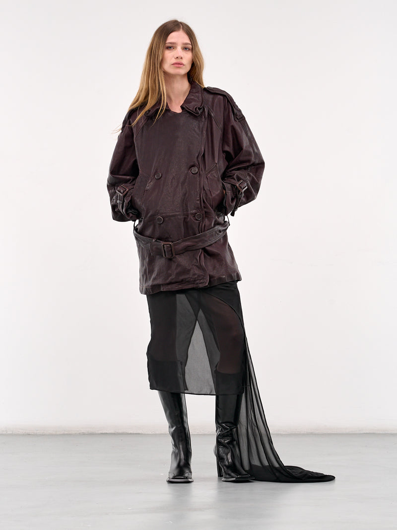 Leather Jacket (A70188-DARK-BROWN)