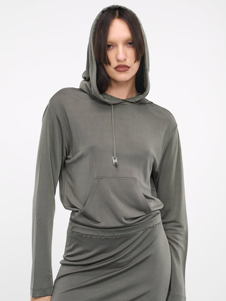 【JICHOI COMFORT】24-003 HOODIE DRESS ) 24-003 HOODIE DRESS (BLACK) - JICHOI