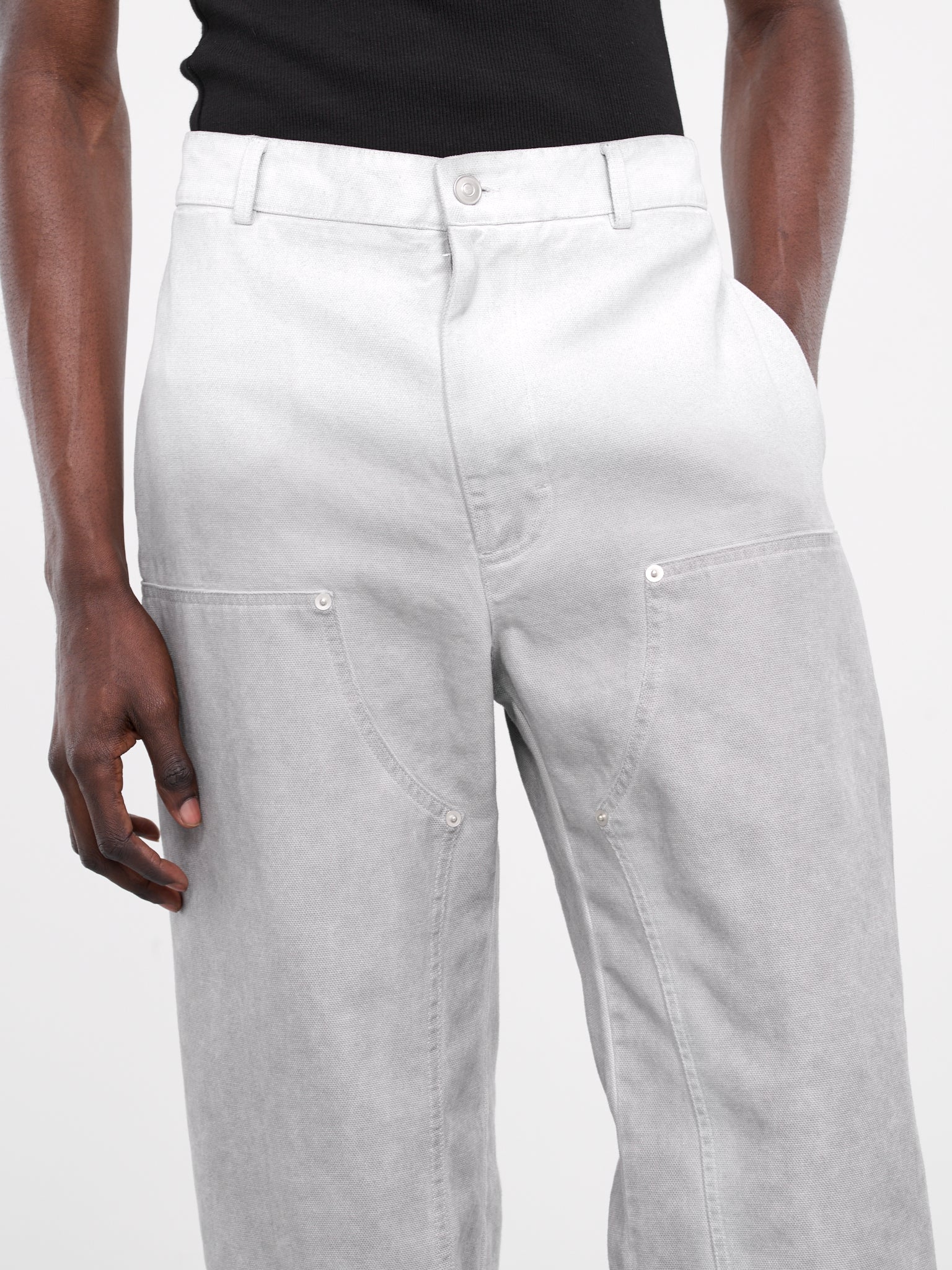 Overdyed Carpenter Pants (AAMPA0460FA01-TREATED-WHITE)