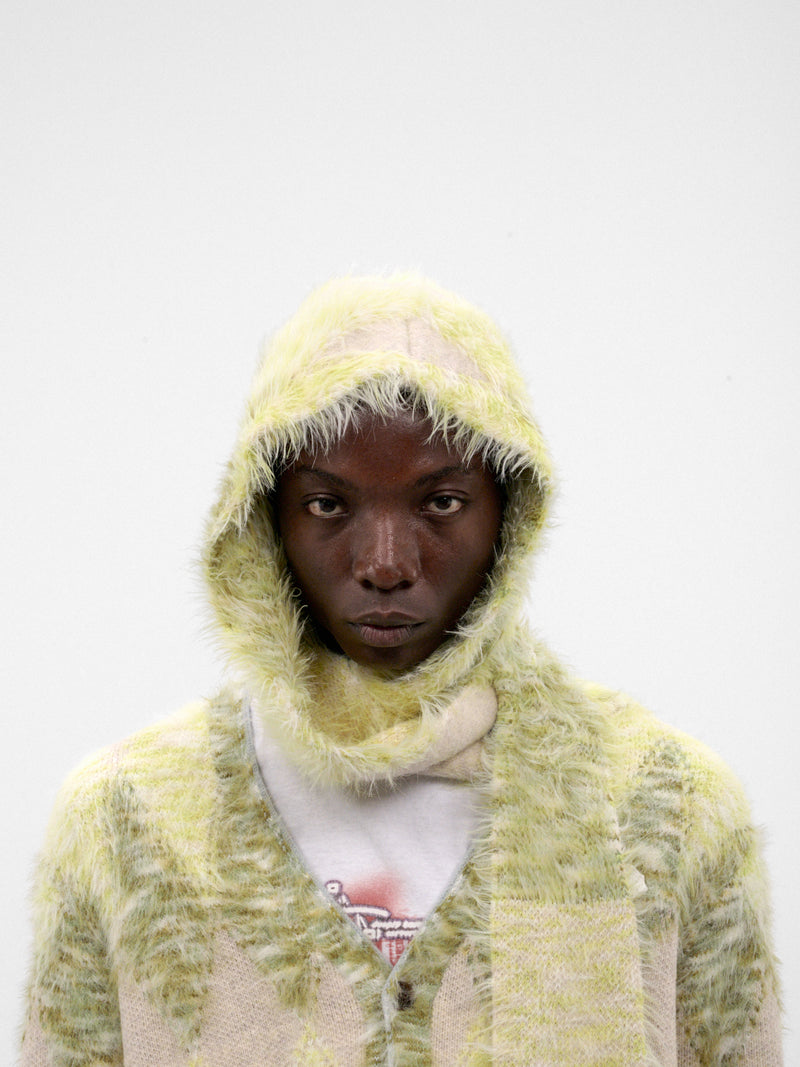 Fair Isle Knit Scarf Hood (AC-SV-NRA-1003-GREEN