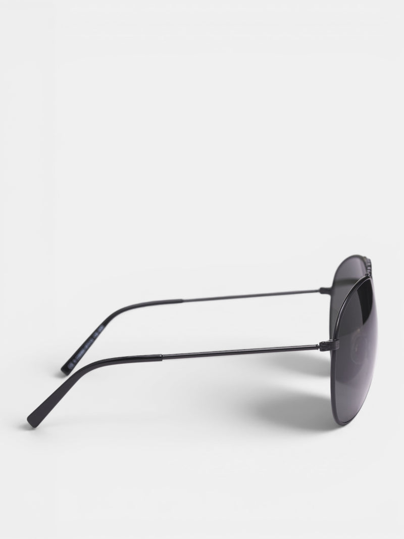 Black Metal Aviator Sunglasses (AC-UX-EYEW000002-BLACK-BLACK)
