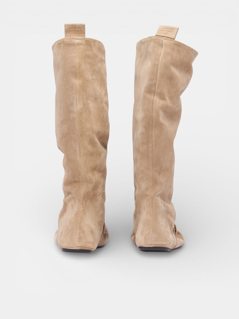 ACNE STUDIOS Suede Slouch Saddle Boots | H.Lorenzo - back
