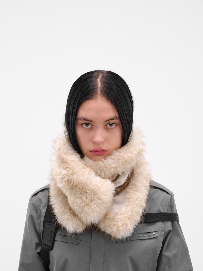 Beige Vegan Fur Neck Muffler (AC6BG-BEIGE)