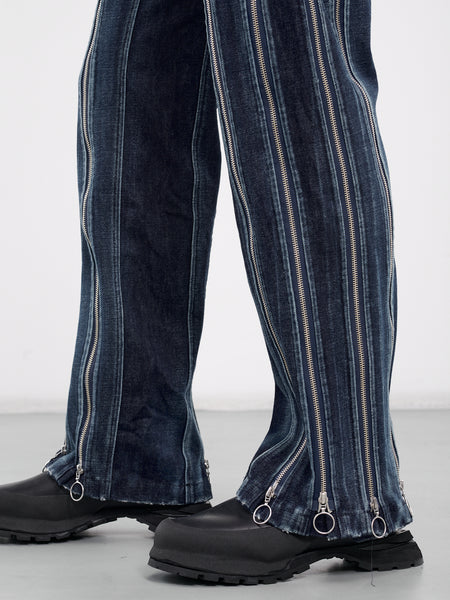 【INCHANT ME】Lejiggi Half Length Denim Pants Leopard Max Jeans – Easy Clothes North America