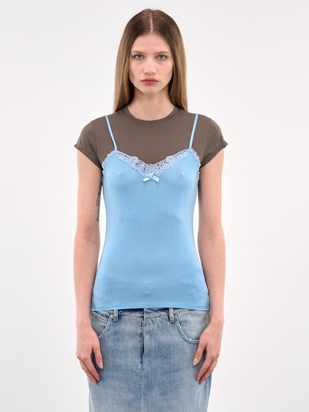 Layered Strap Tee (AL0458-GREY-BLUE)