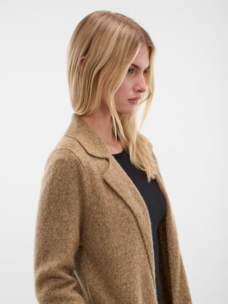 Beige Vita Wool Trench Coat (AMFW2532-DESERT-TAN)