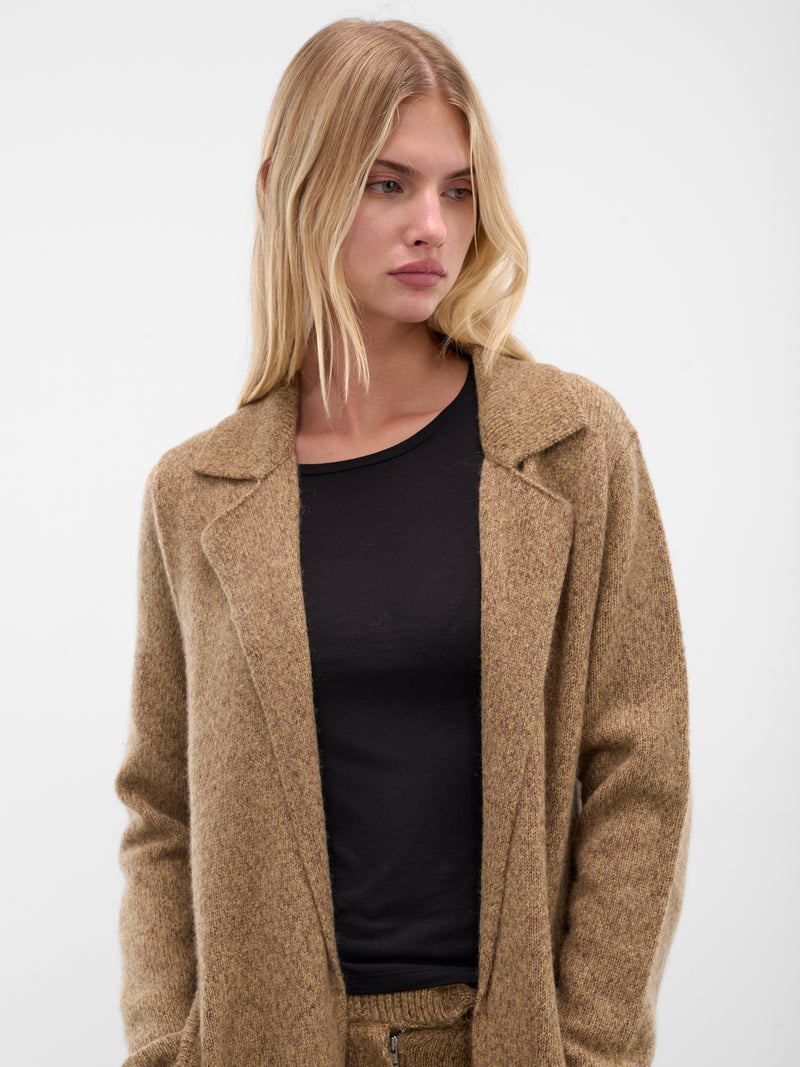 Beige Vita Wool Trench Coat (AMFW2532-DESERT-TAN)