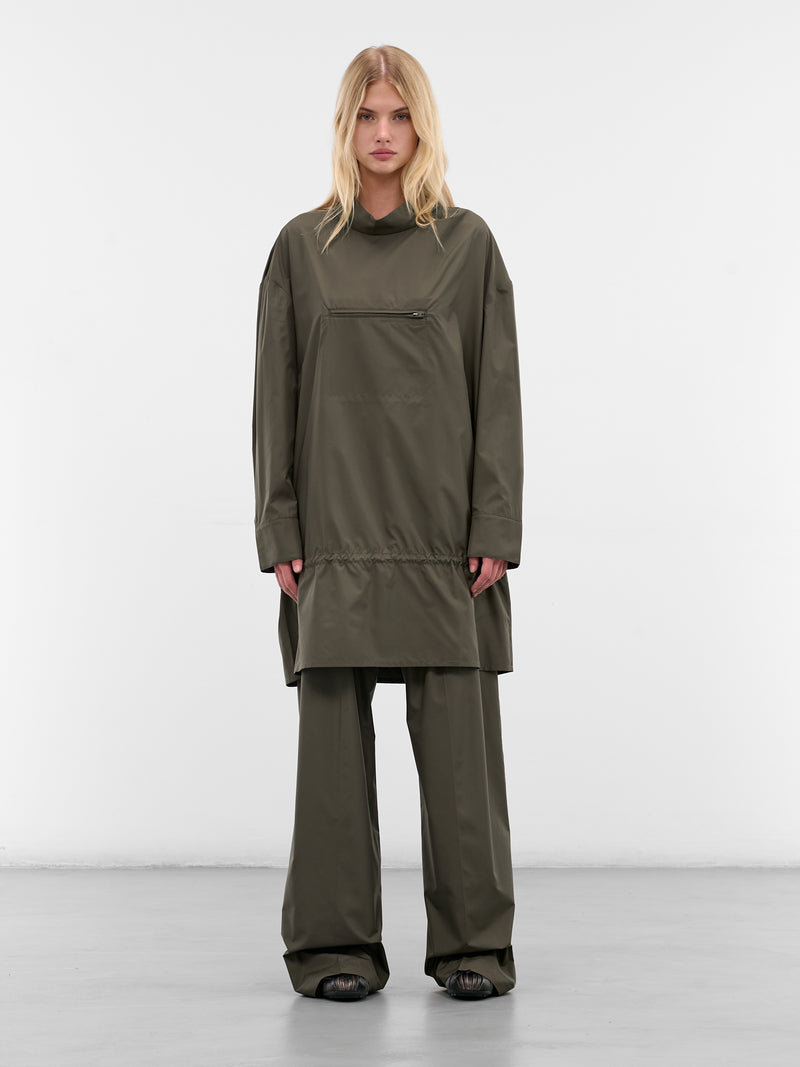 Khaki Aris Nylon Top (AMFW2562-DARK-KHAKI)