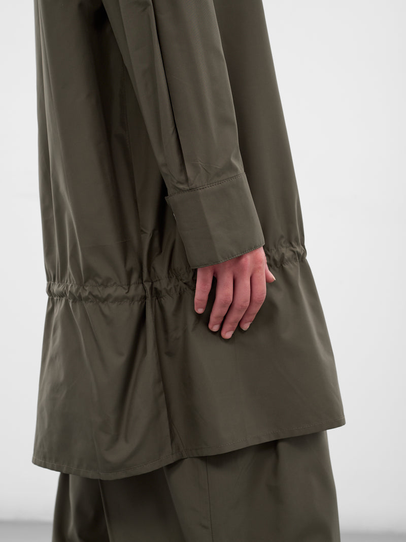 Khaki Aris Nylon Top (AMFW2562-DARK-KHAKI)