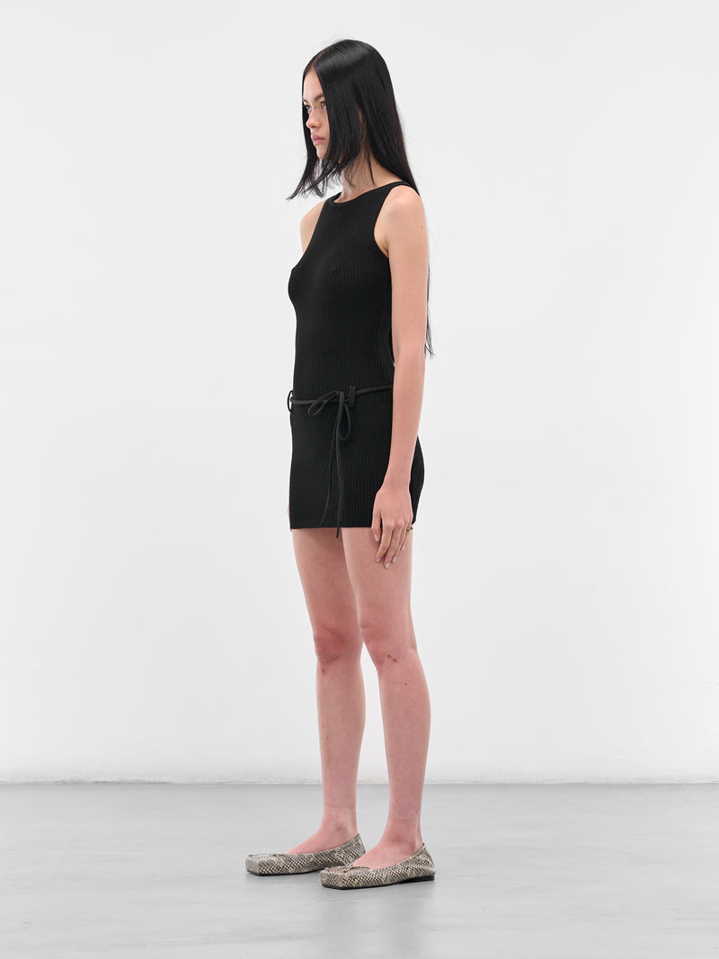 Black Zeal Mini Dress (AMPF2509-BLACK)