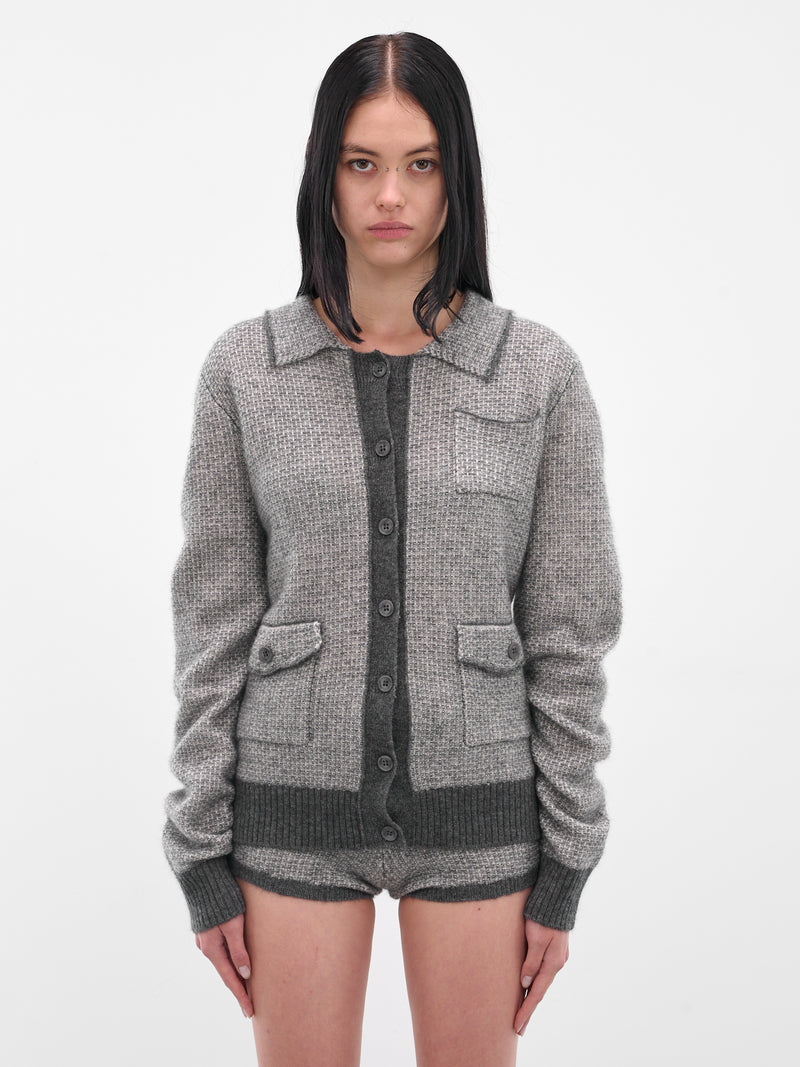 Gray Avel Knit Sweater (AMPF2553-SLATE)