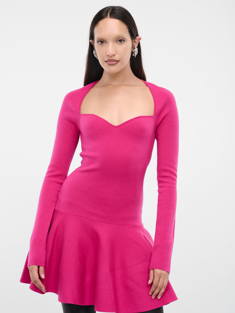 Sweetheart Mini Dress (AMR0017ML0528-U2743-FUXIA)