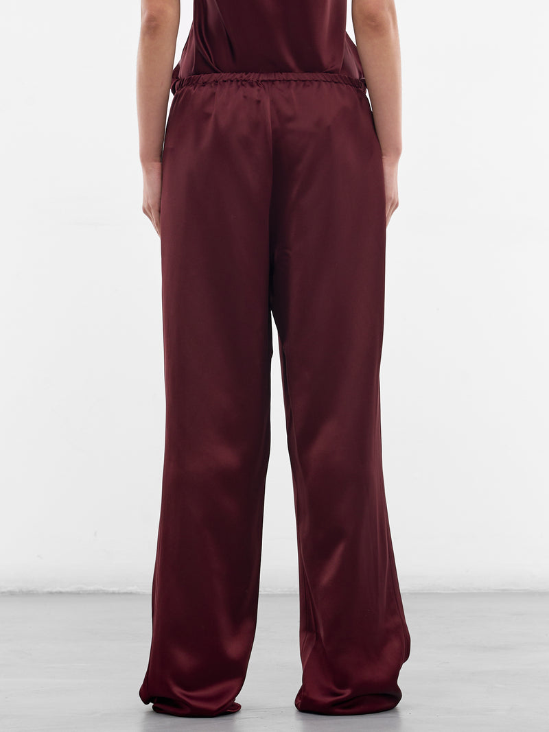 Melia Wine Satin Trousers (AMSS2631-MELIA-WINE)