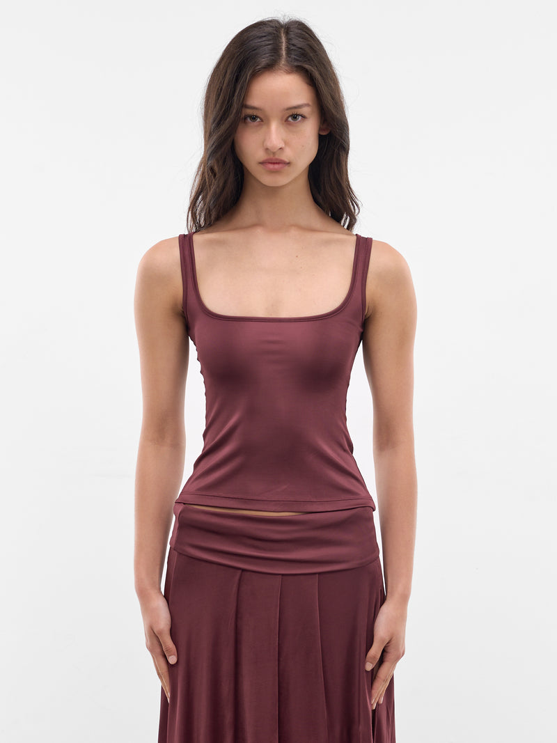 Cora Merlot Jersey Tank Top (AMSS2653-CORA-MERLOT)
