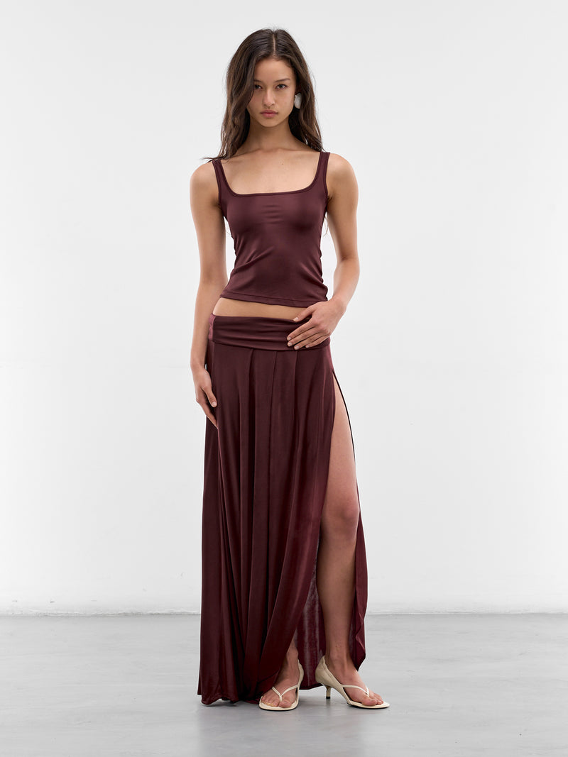 Cora Merlot Jersey Tank Top (AMSS2653-CORA-MERLOT)