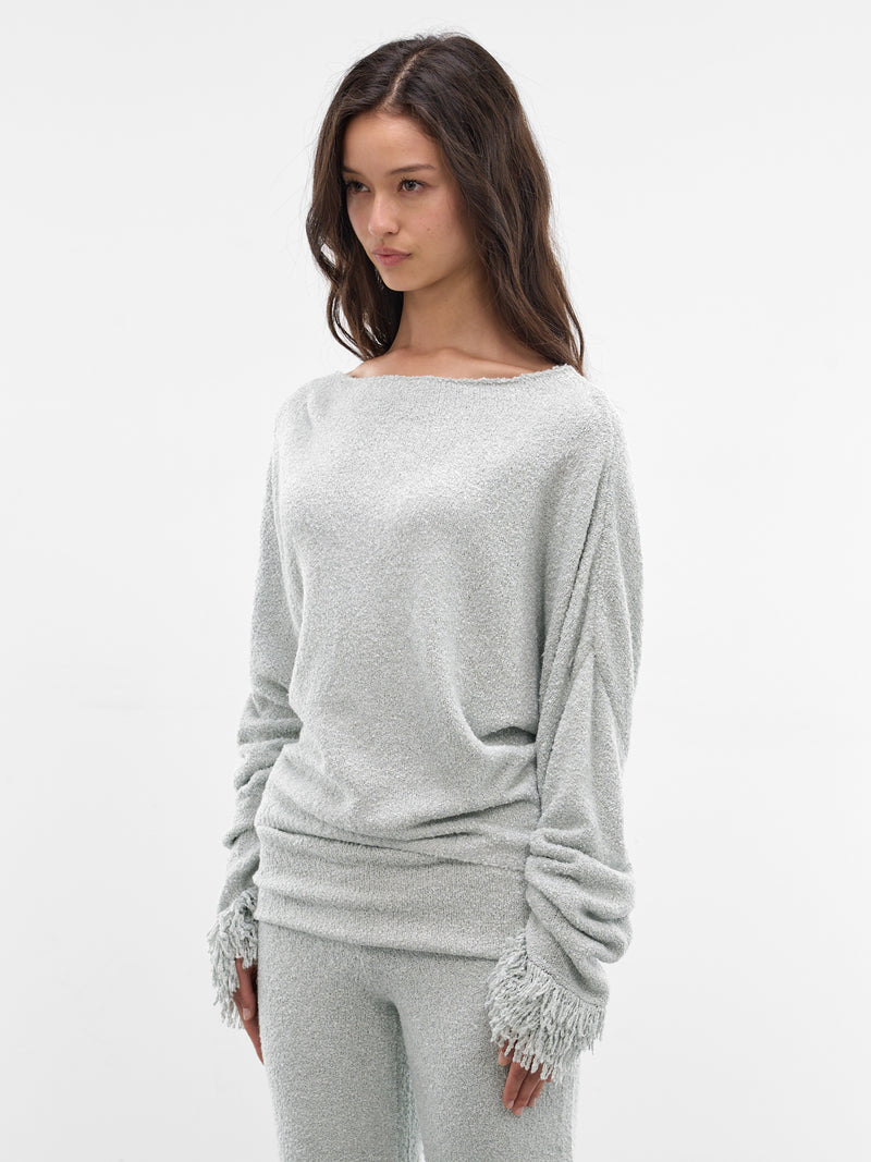 Azula Sage Textured Knit Sweater (AMSS2672-AZULA-SAGE)